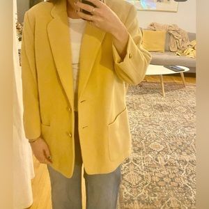 Vintage wool buttercream blazer